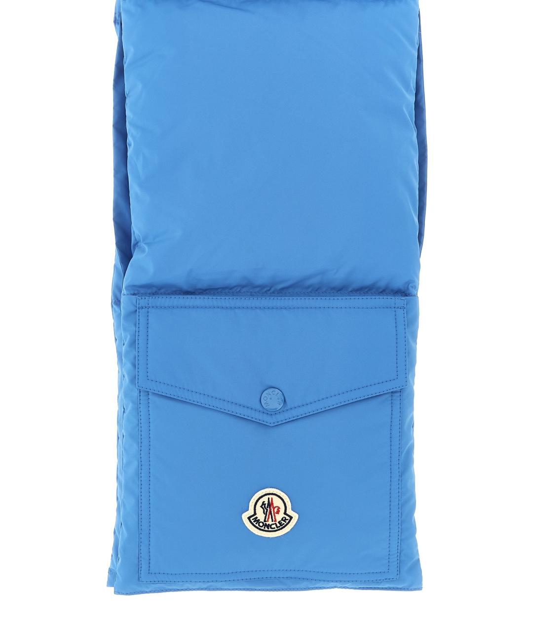 MONCLER Синий шарф, фото 2