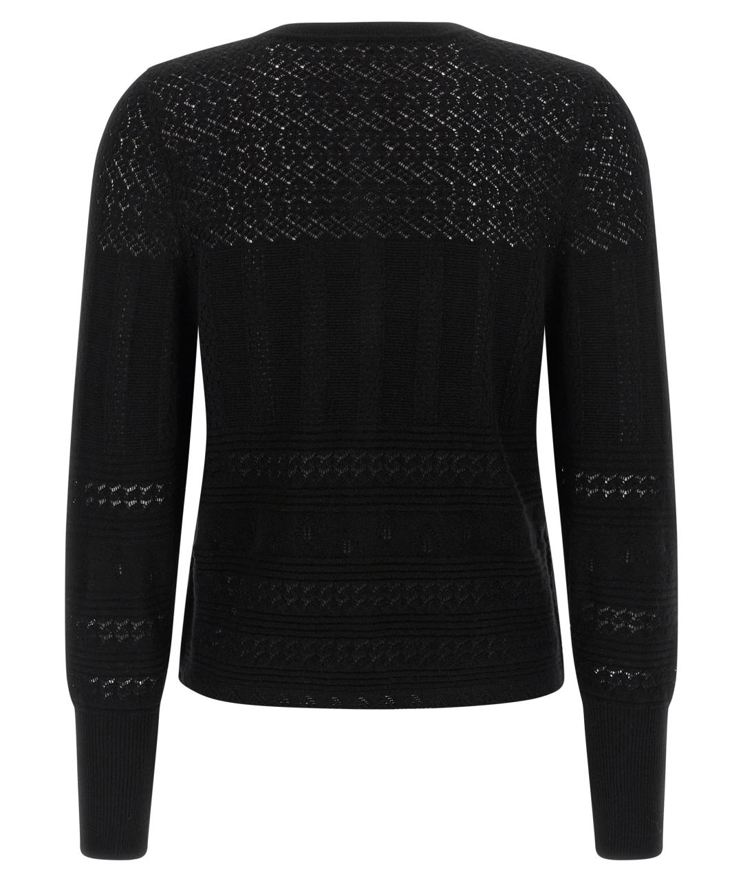 Eres Черный шерстяной кардиган, фото 2