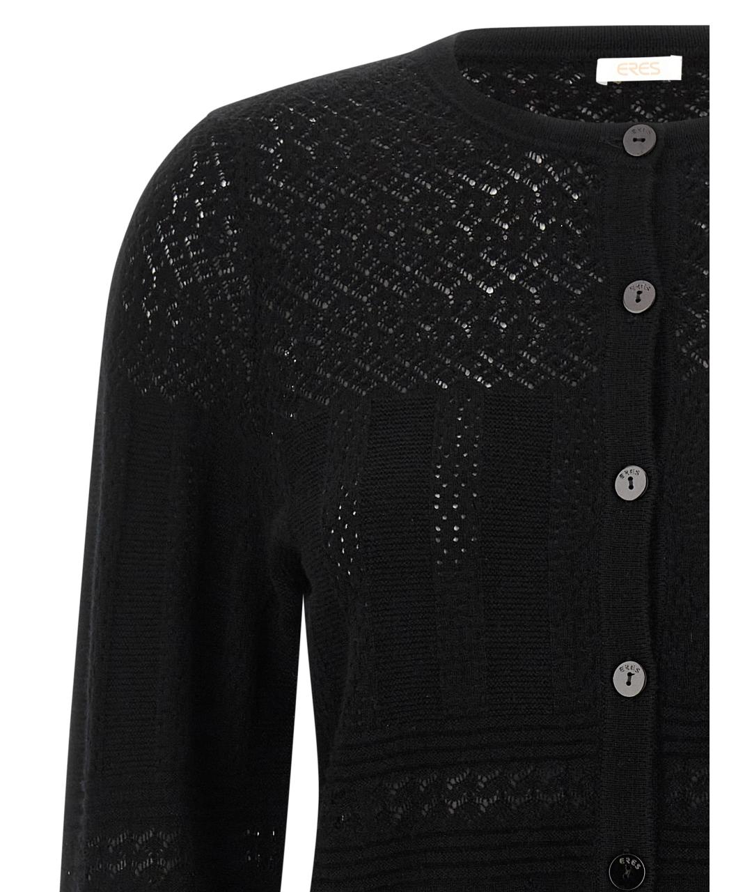 Eres Черный шерстяной кардиган, фото 3