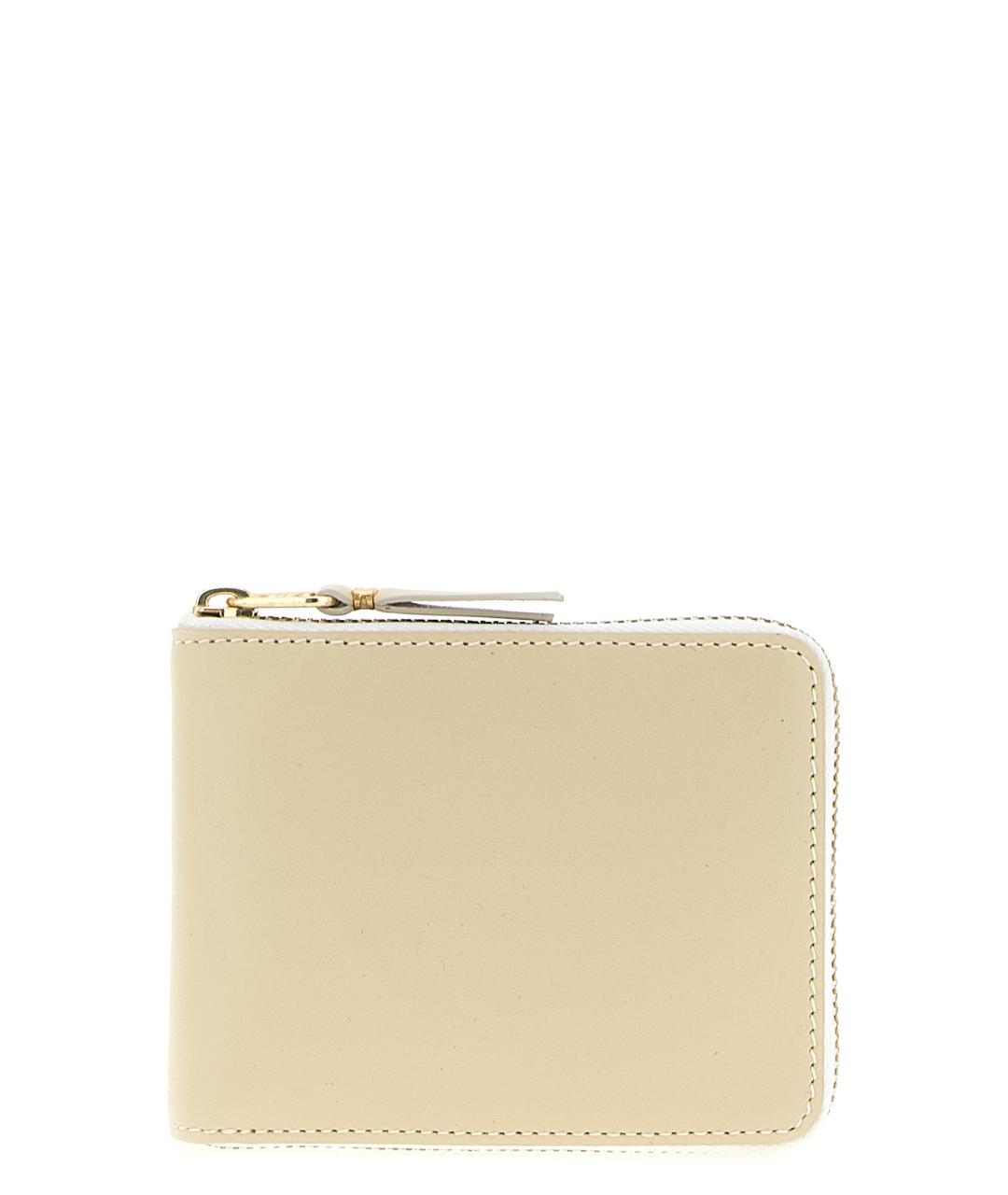 COMME DES GARÇONS WALLET Бежевый кожаный кошелек, фото 1