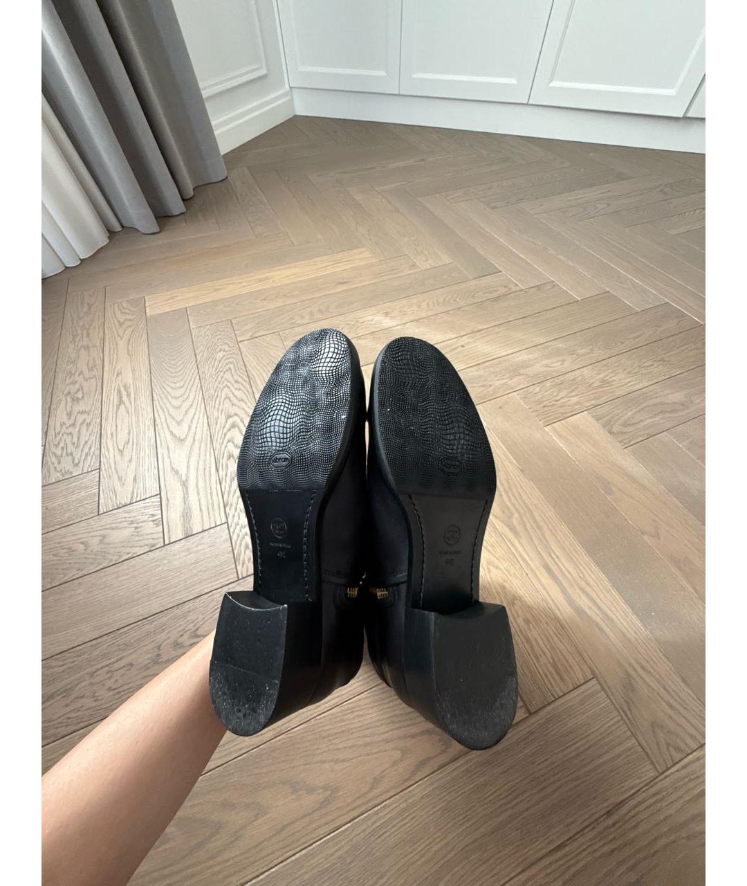 CHANEL Черные кожаные полусапоги, фото 7
