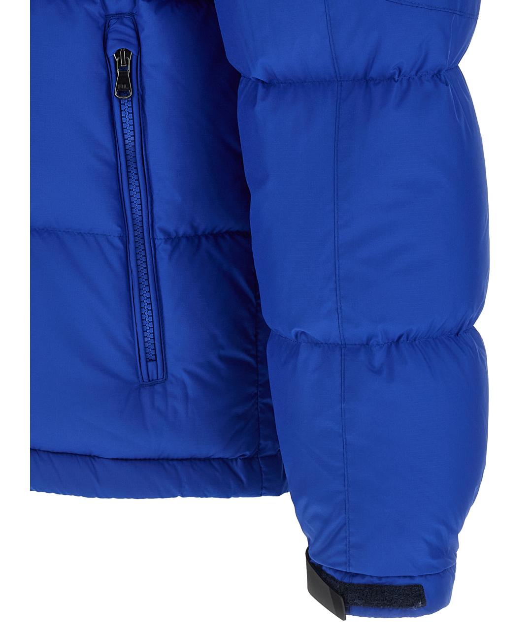 POLO RALPH LAUREN Синий полиэстеровый пуховик, фото 4