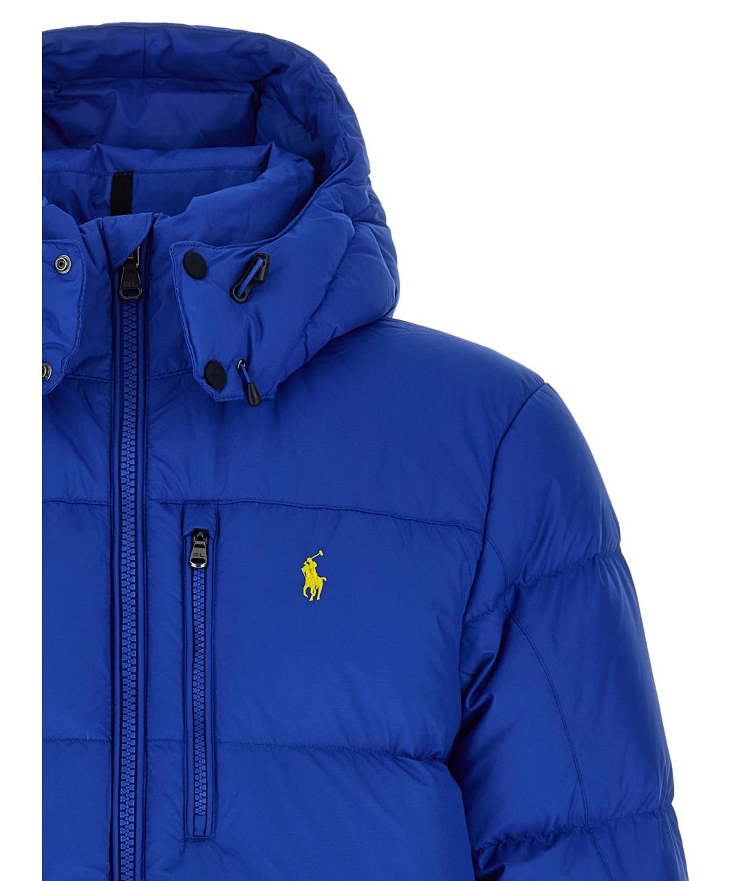 POLO RALPH LAUREN Синий полиэстеровый пуховик, фото 3