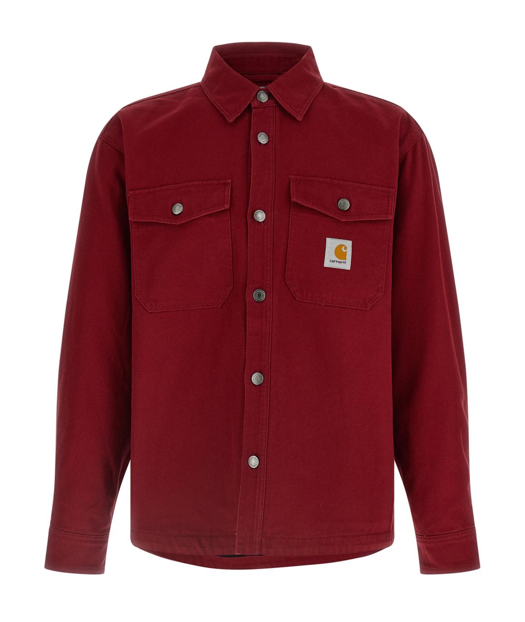 CARHARTT WIP Красная хлопковая кэжуал рубашка, фото 1