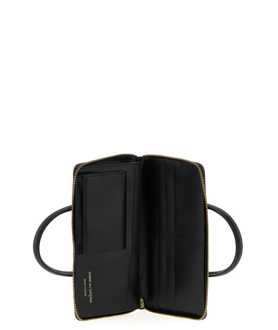 COMME DES GARÇONS WALLET Черный кожаный кошелек, фото 3
