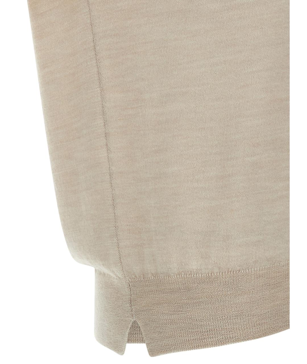 MA'RY'YA Бежевый шерстяной джемпер / свитер, фото 4