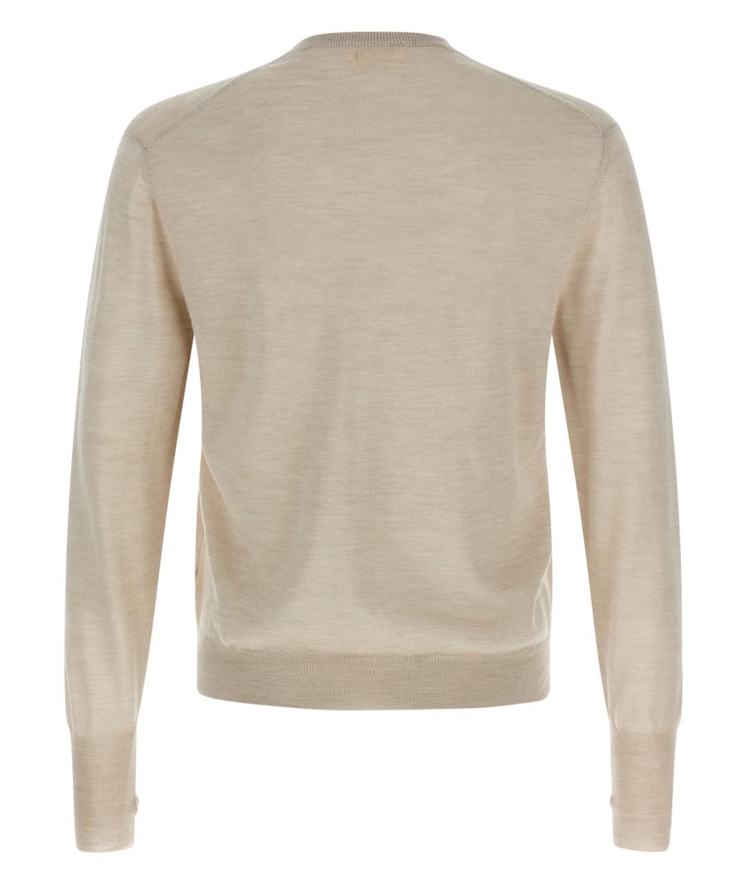 MA'RY'YA Бежевый шерстяной джемпер / свитер, фото 2