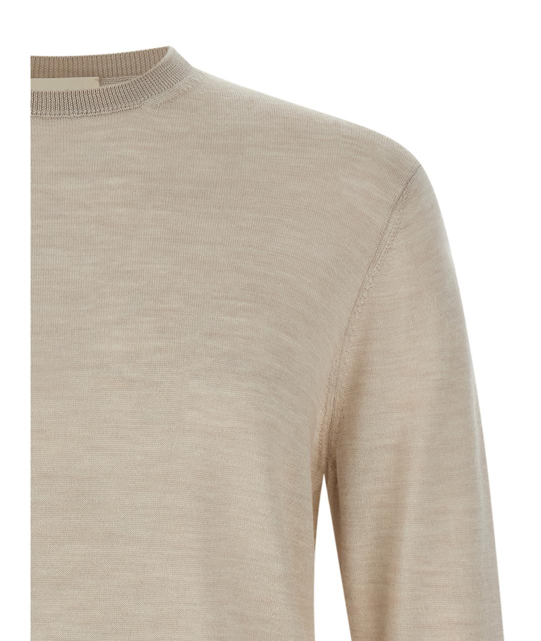 MA'RY'YA Бежевый шерстяной джемпер / свитер, фото 3
