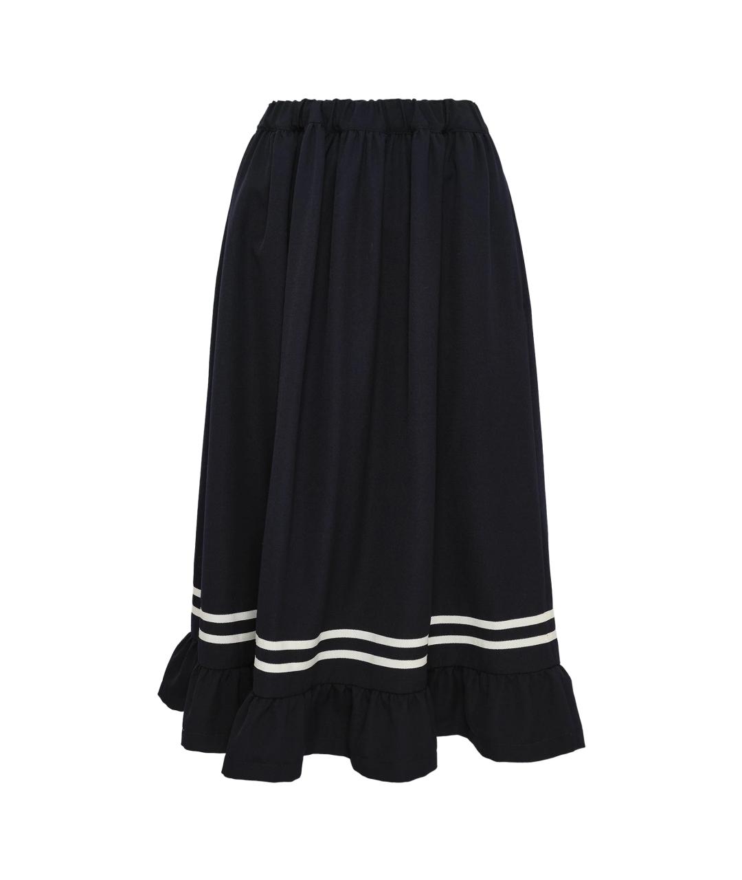 COMME DES GARÇONS Синяя шерстяная юбка миди, фото 1