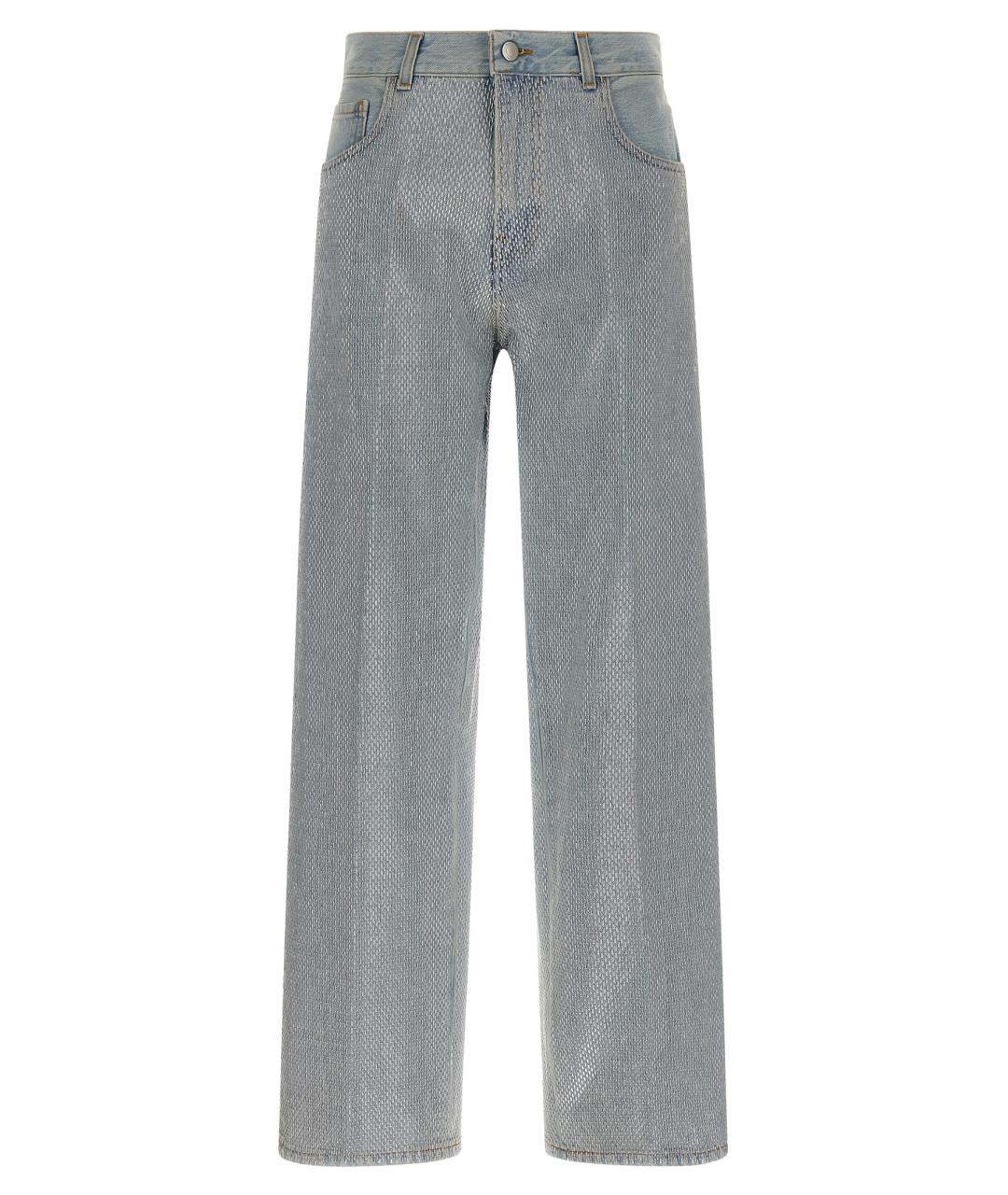 HAIKURE Голубые хлопковые прямые джинсы, фото 1