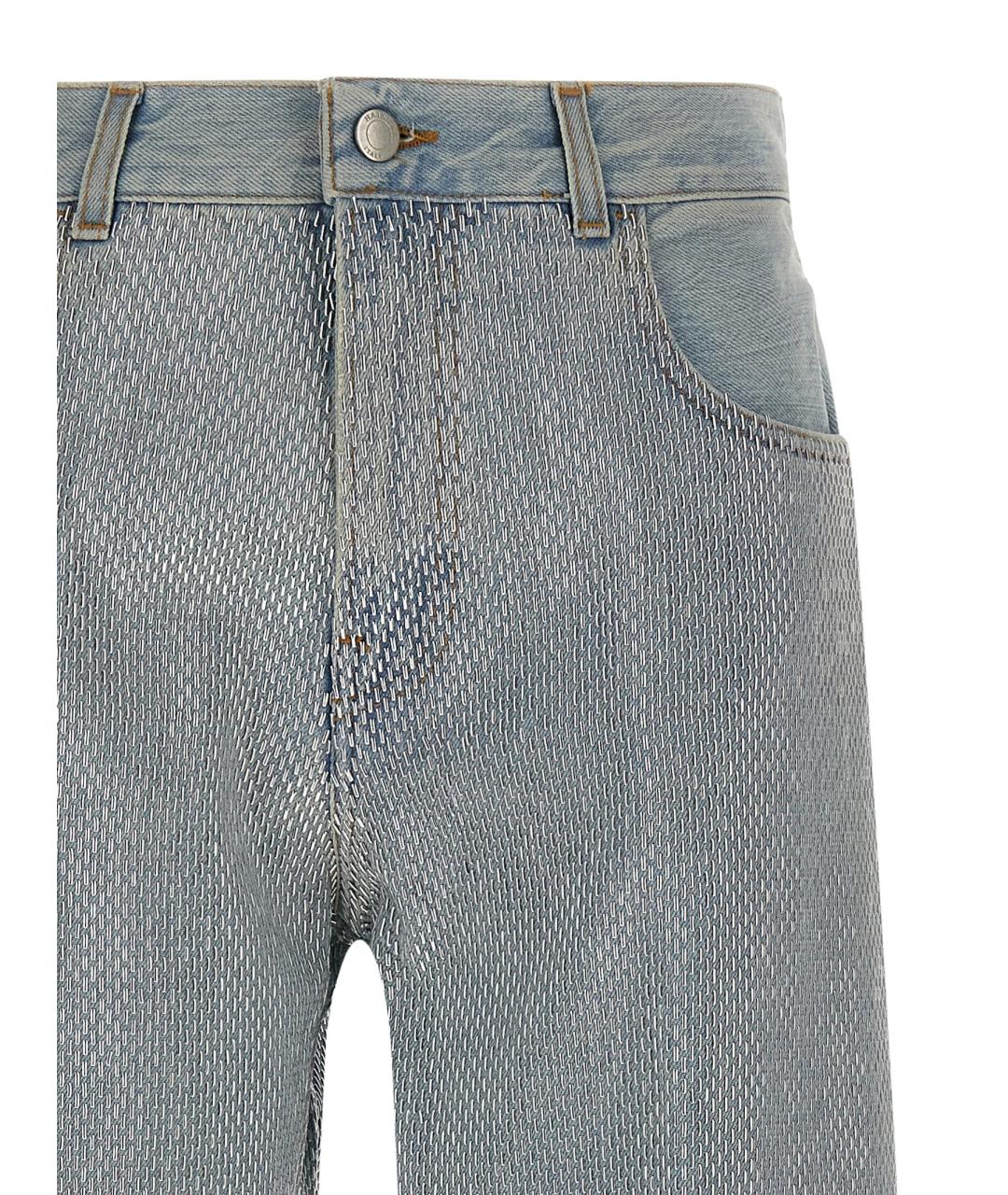 HAIKURE Голубые хлопковые прямые джинсы, фото 3