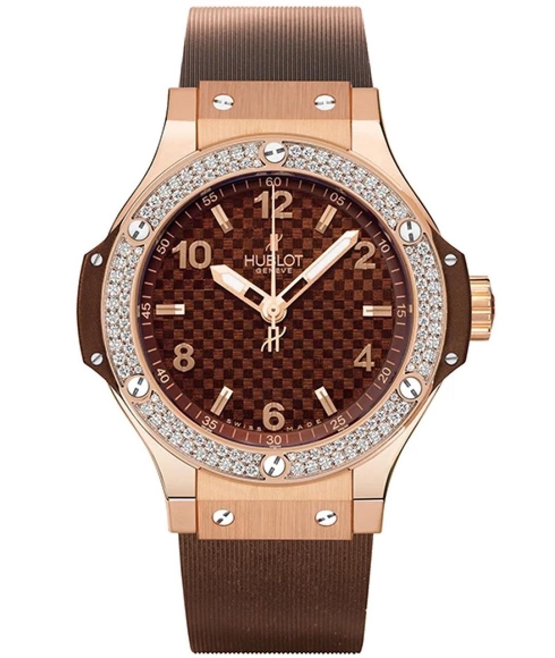 HUBLOT Коричневые часы из розового золота, фото 1