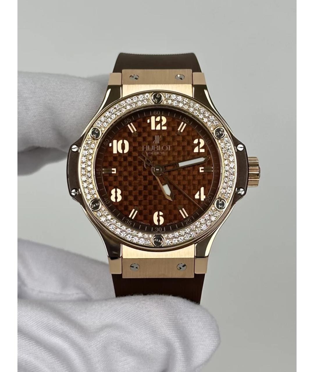 HUBLOT Коричневые часы из розового золота, фото 2