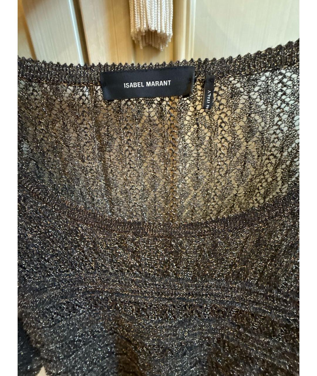 ISABEL MARANT Антрацитовая вискозная блузы, фото 3