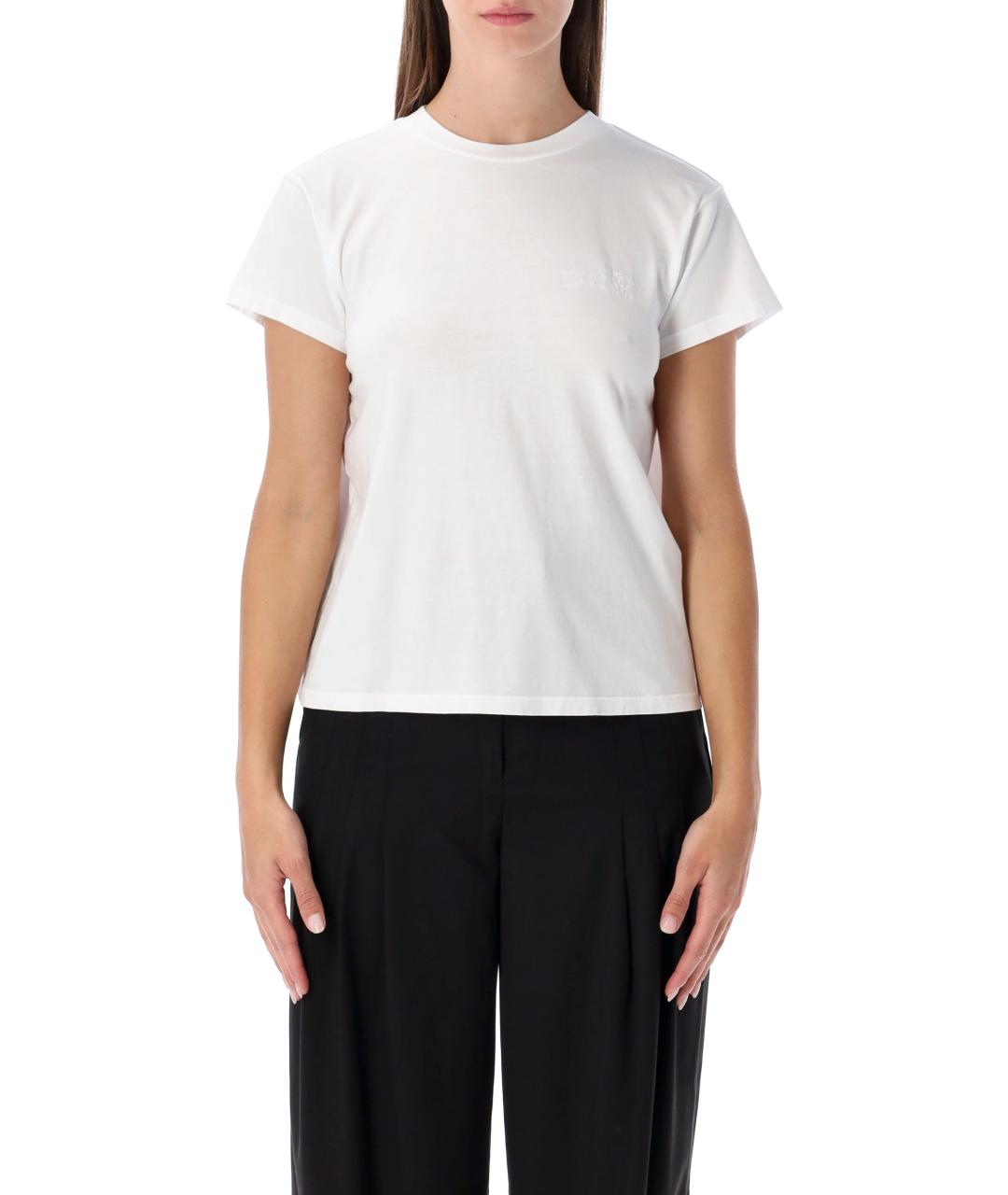 MM6 MAISON MARGIELA Белая хлопковая футболка, фото 1