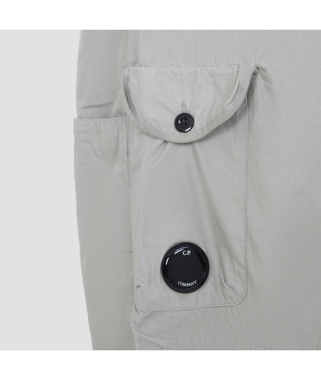 CP COMPANY Серые хлопковые повседневные брюки, фото 3