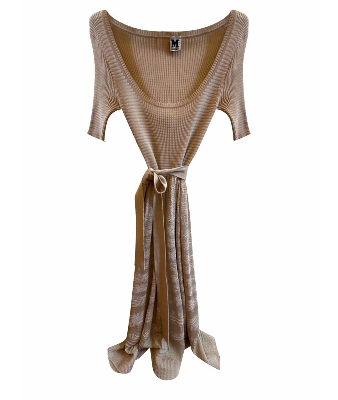 MISSONI Бежевое хлопковое повседневное платье, фото 1