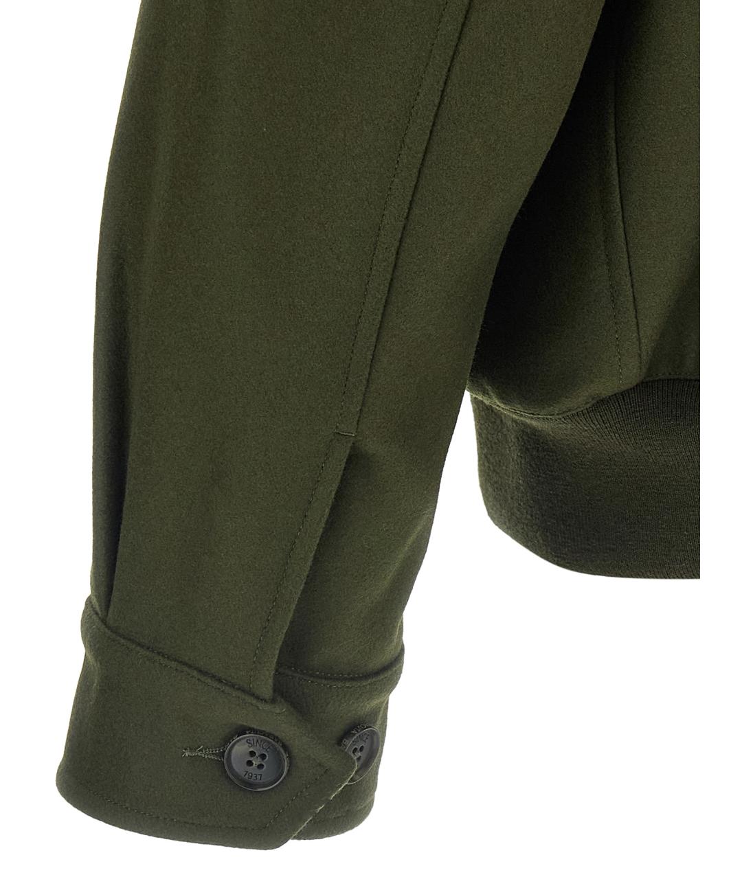 BARRACUTA Зеленая шерстяная куртка, фото 4