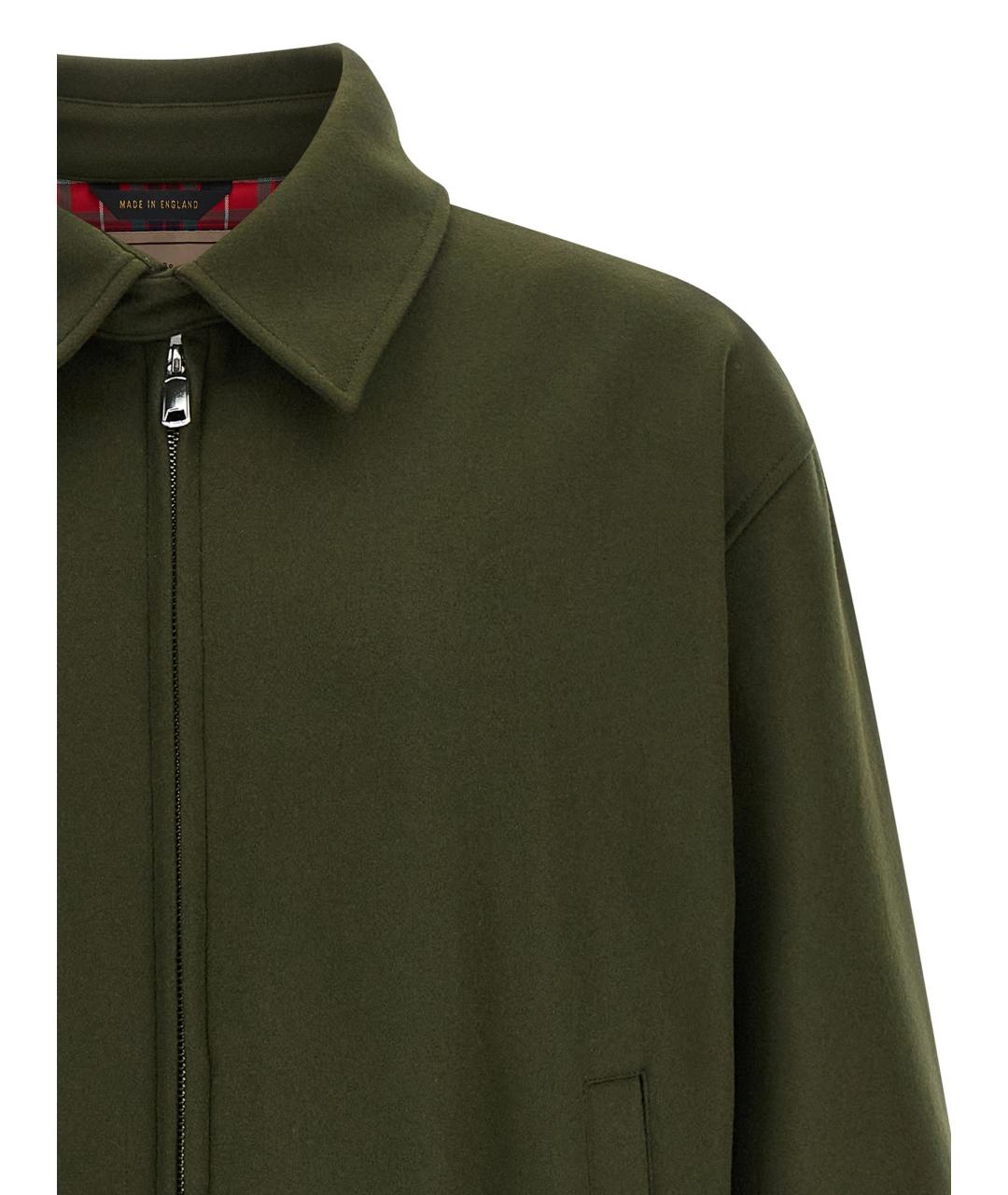 BARRACUTA Зеленая шерстяная куртка, фото 3