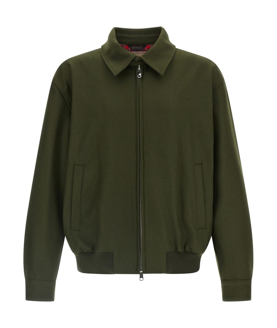 BARRACUTA Зеленая шерстяная куртка, фото 1