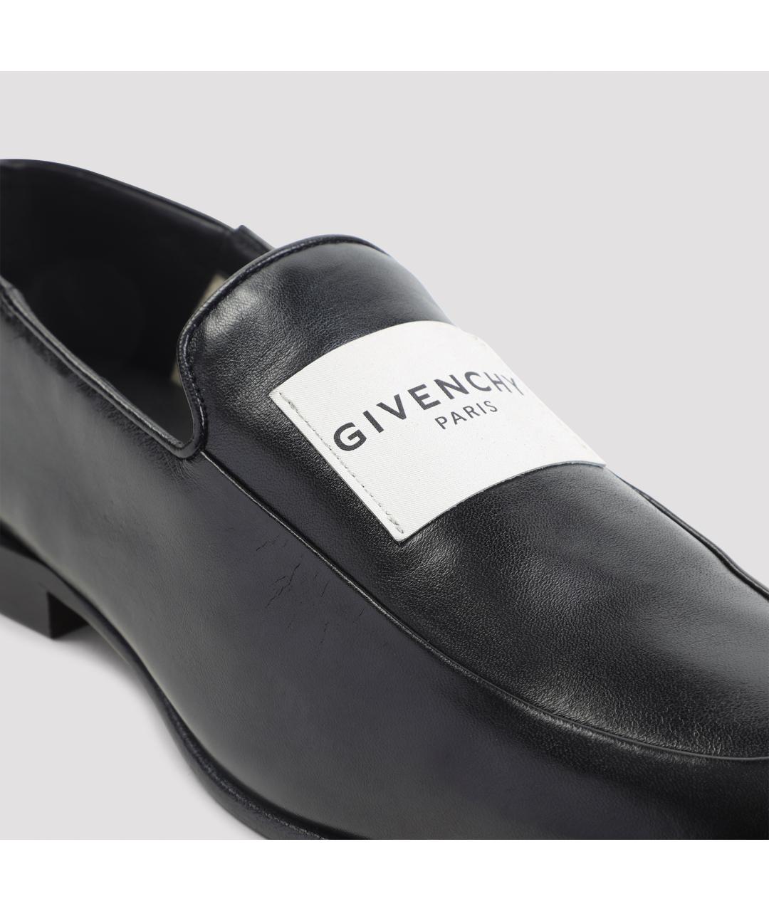 GIVENCHY Черные кожаные лоферы, фото 6