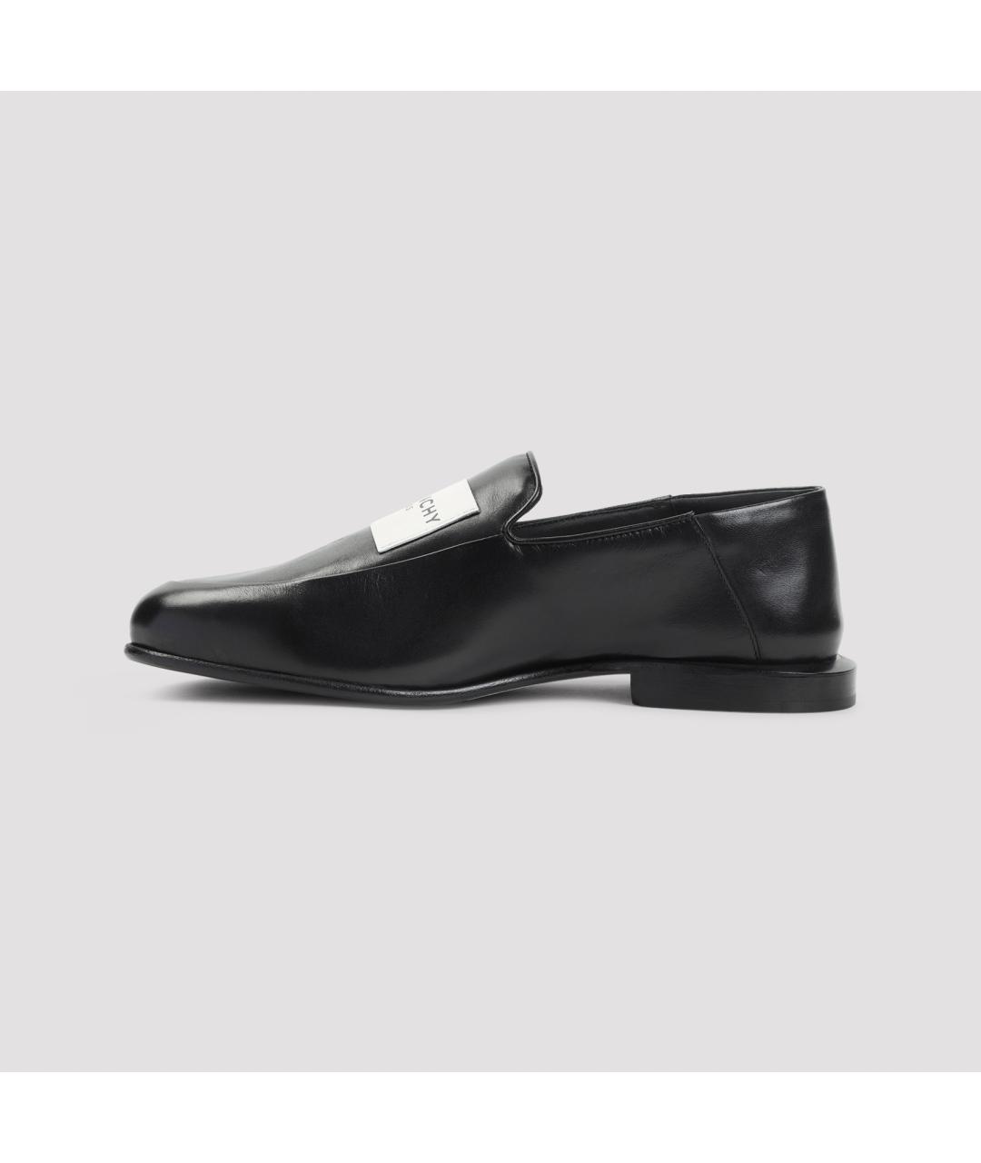 GIVENCHY Черные кожаные лоферы, фото 4
