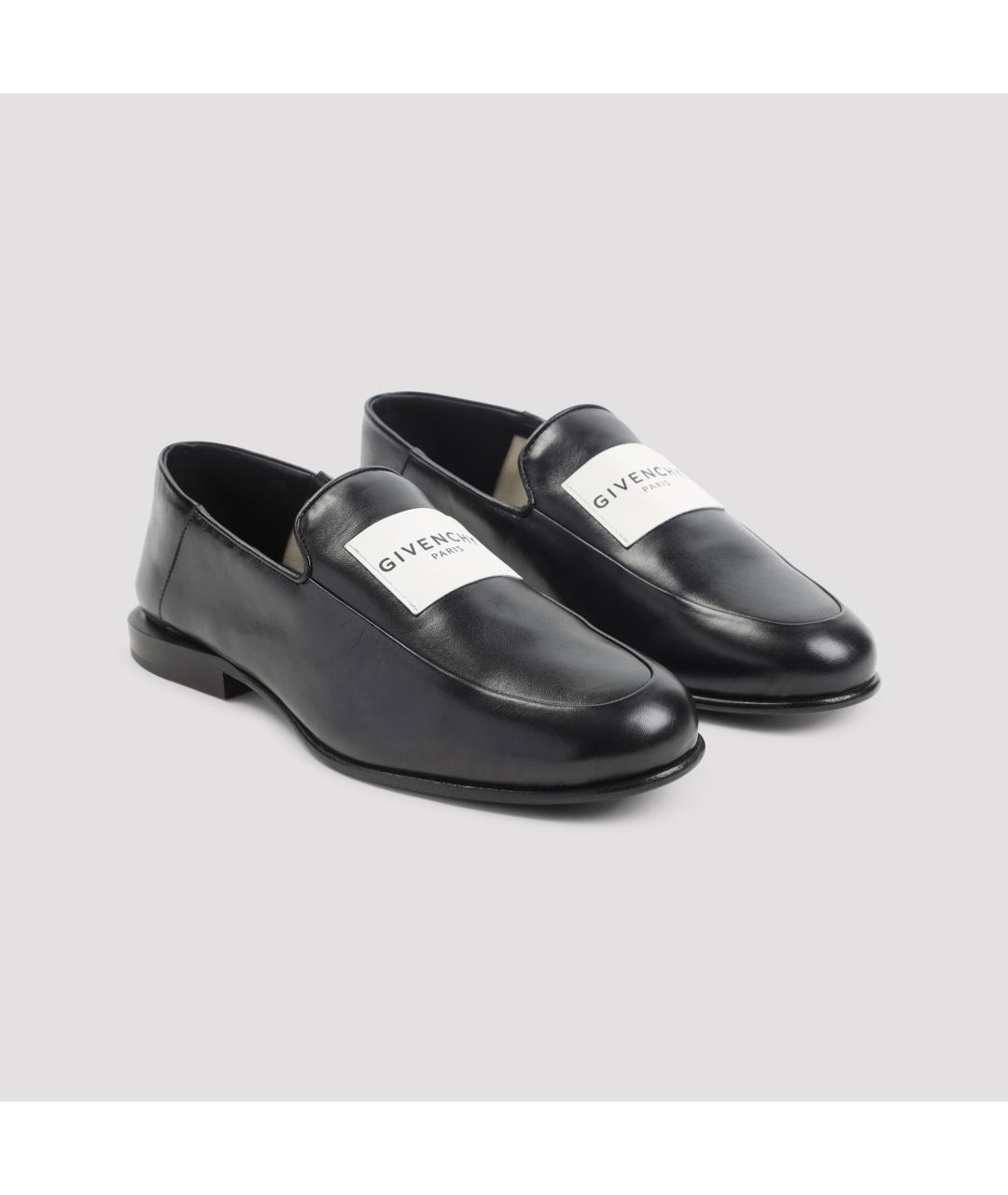 GIVENCHY Черные кожаные лоферы, фото 5