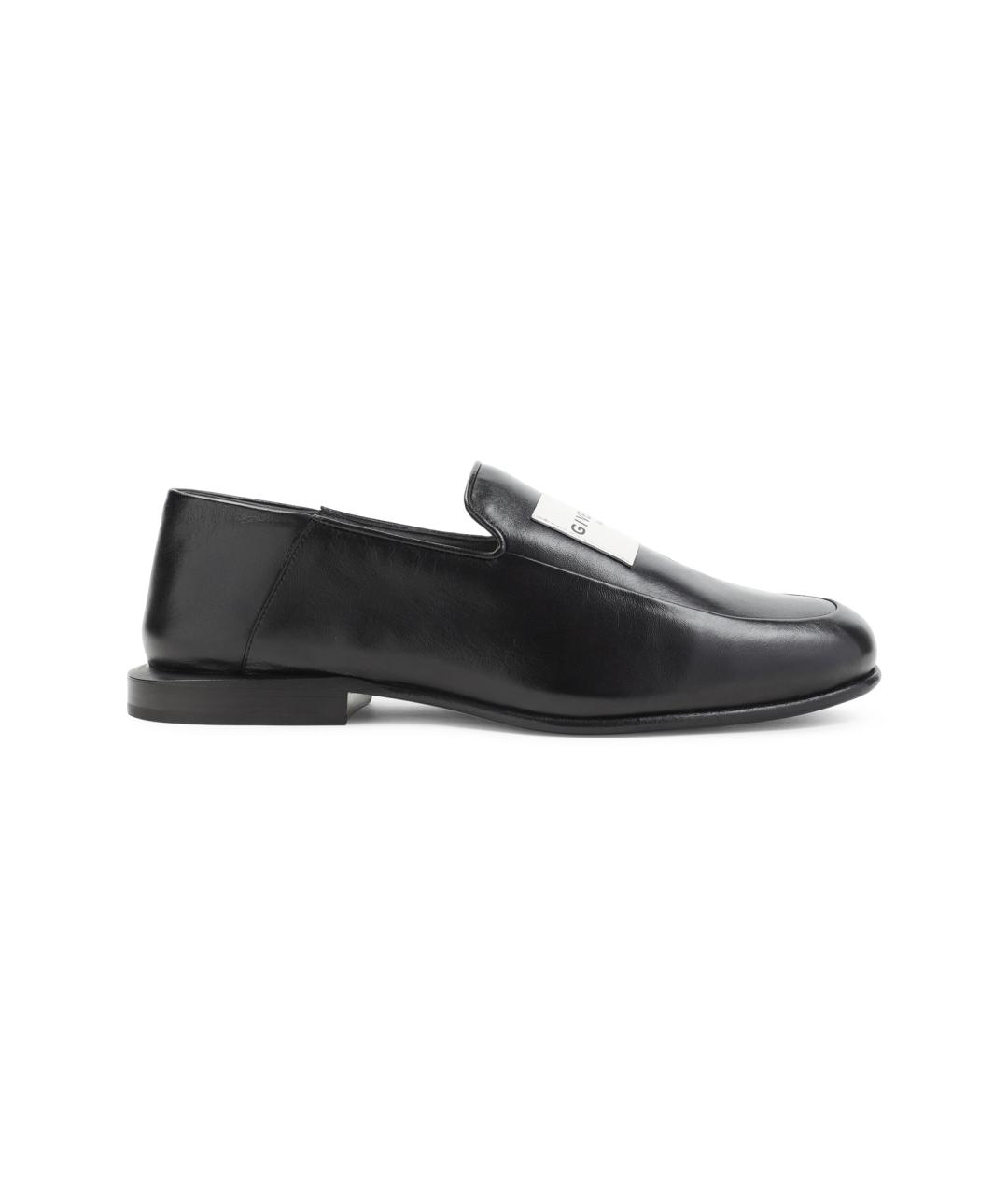 GIVENCHY Черные кожаные лоферы, фото 1