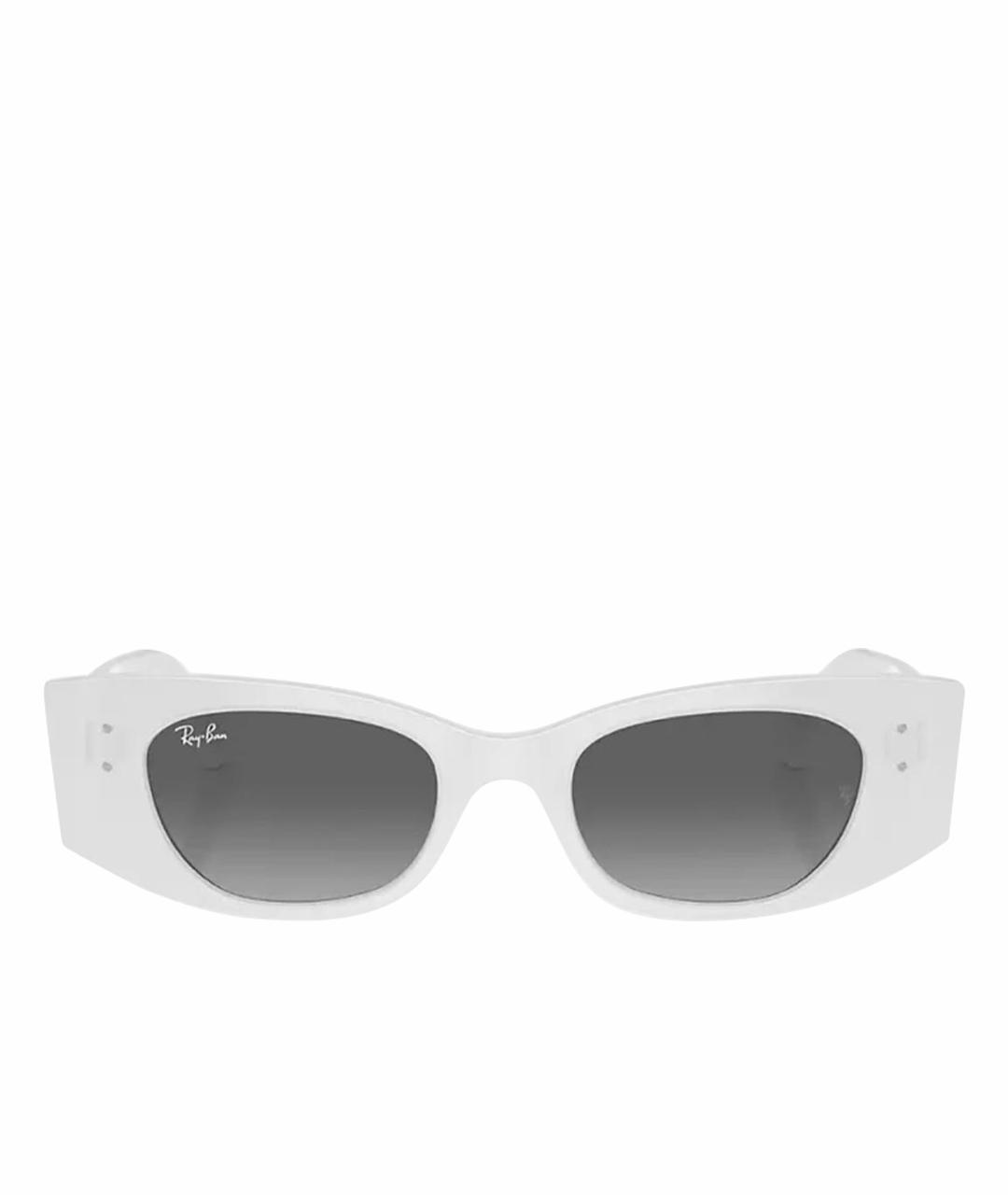 RAY BAN Белые пластиковые солнцезащитные очки, фото 1