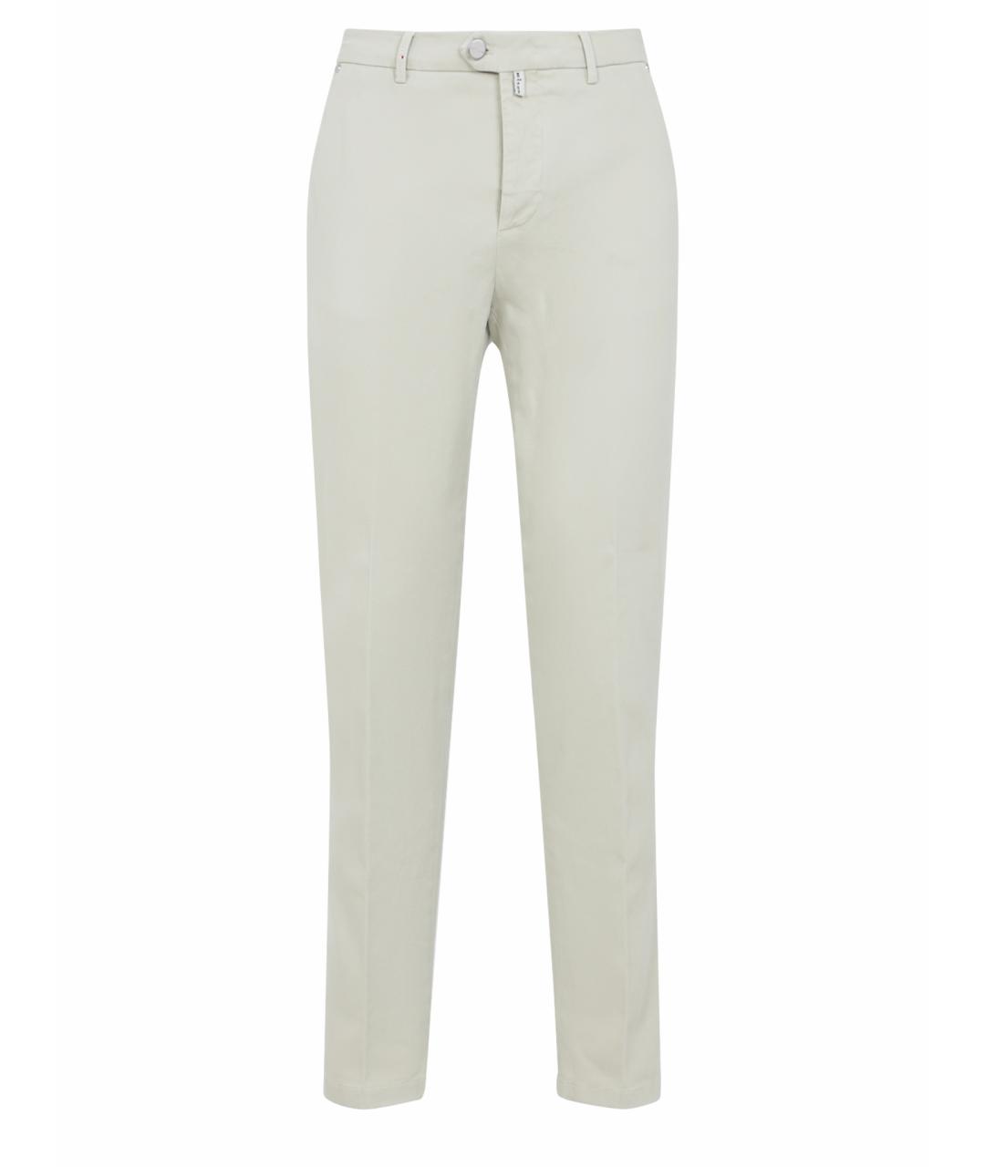 KITON Белые хлопковые повседневные брюки, фото 1