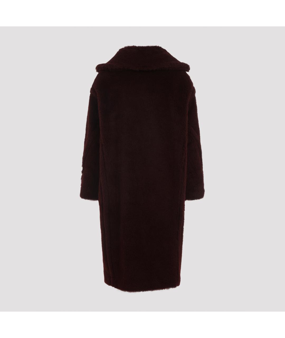 MAX MARA Коричневая шерстяная шуба, фото 4