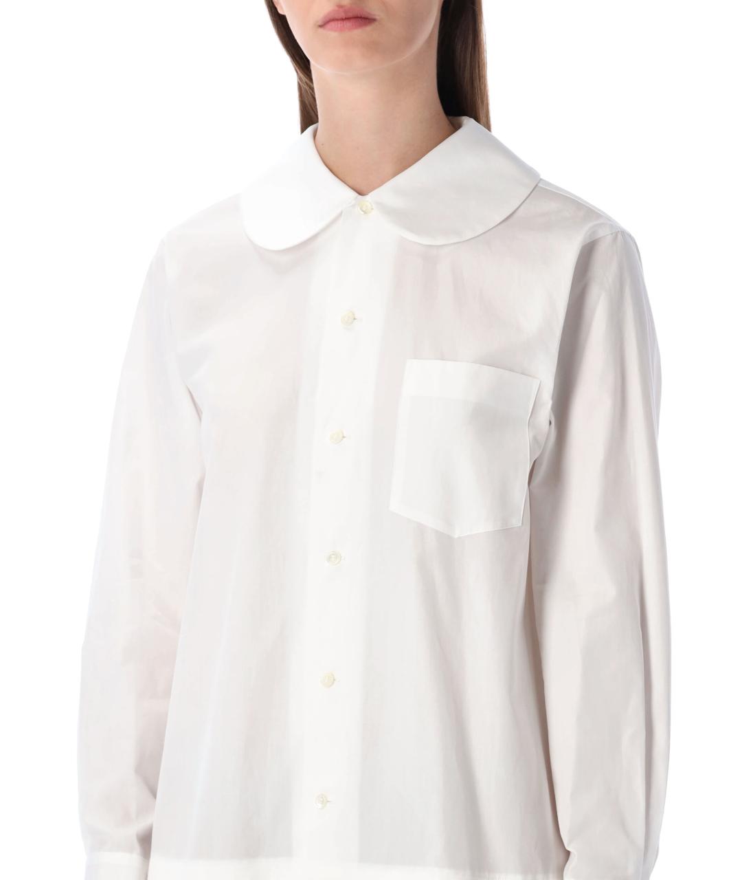 COMME DES GARÇONS Белое хлопковое платье, фото 4