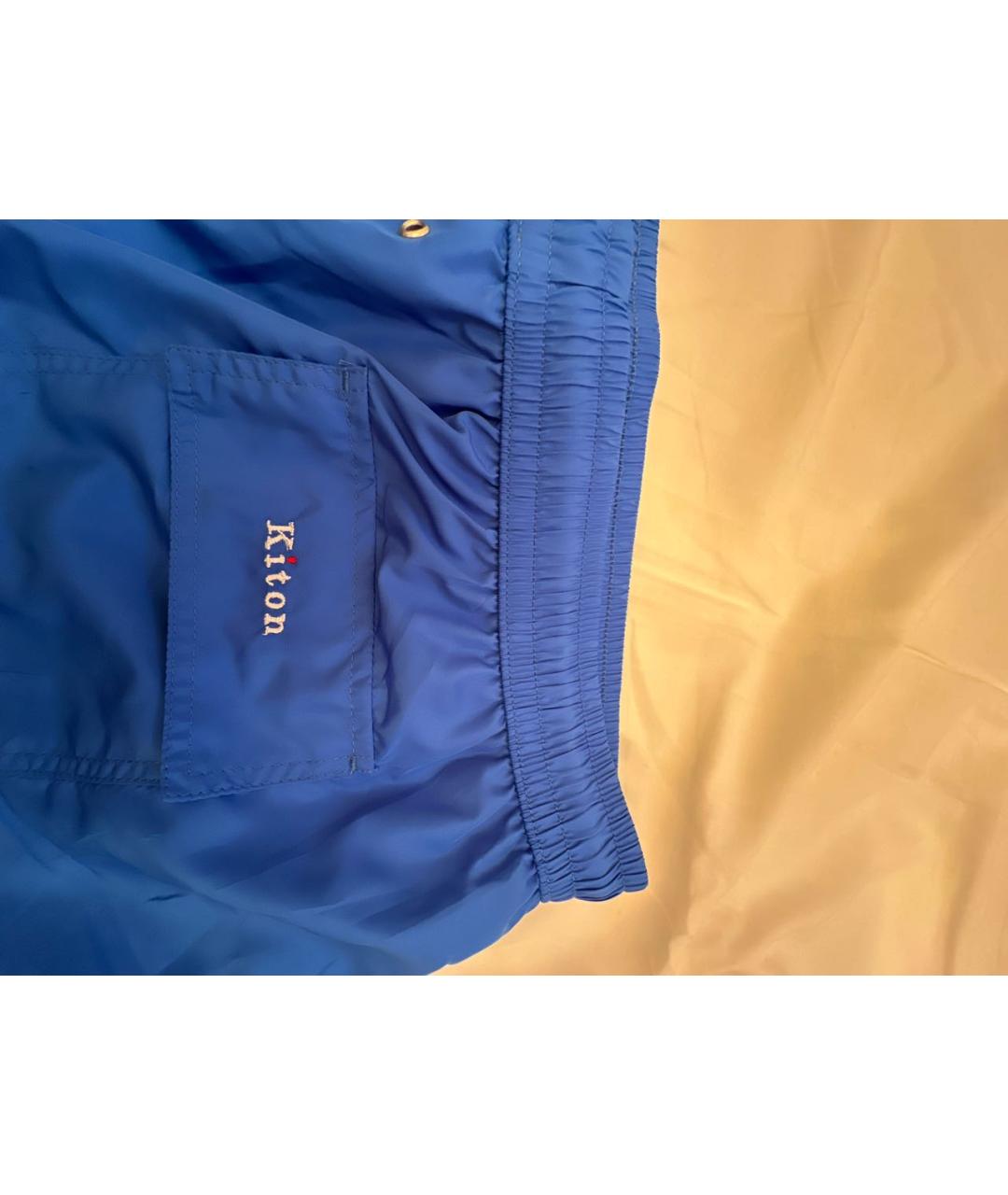 KITON Синие шорты, фото 3
