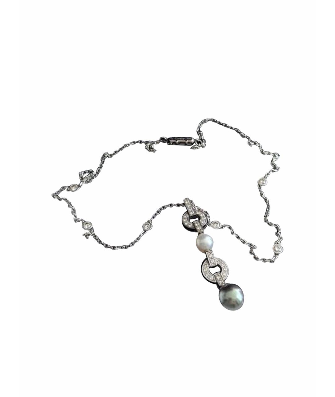 CARTIER Серебряное платиновое колье, фото 1