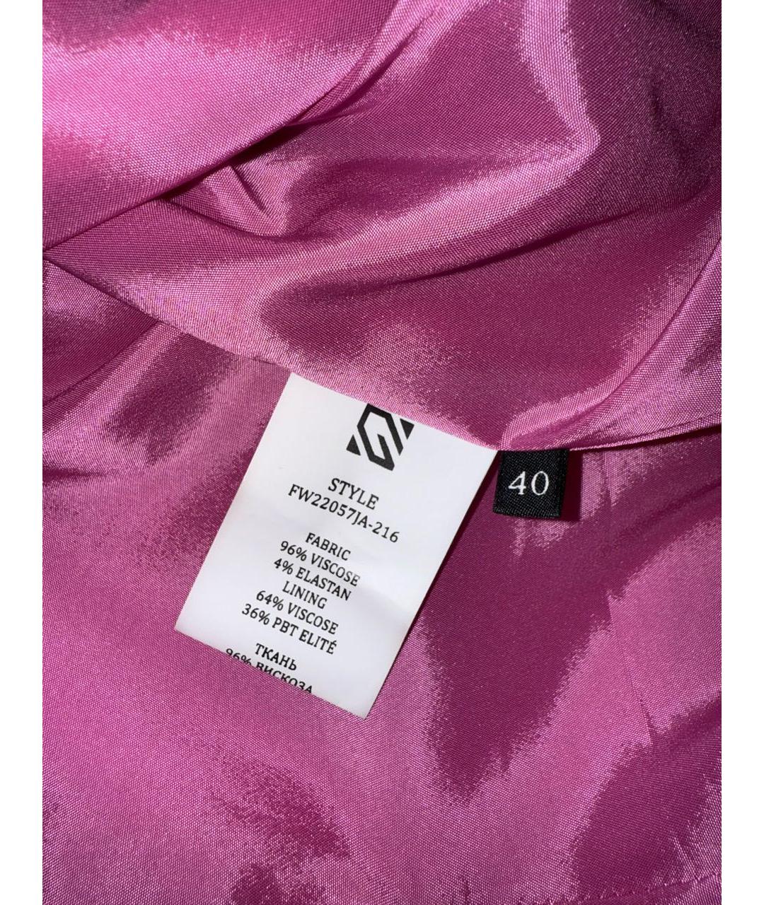 GIUSEPPE DI MORABITO Фуксия вискозный жакет/пиджак, фото 4