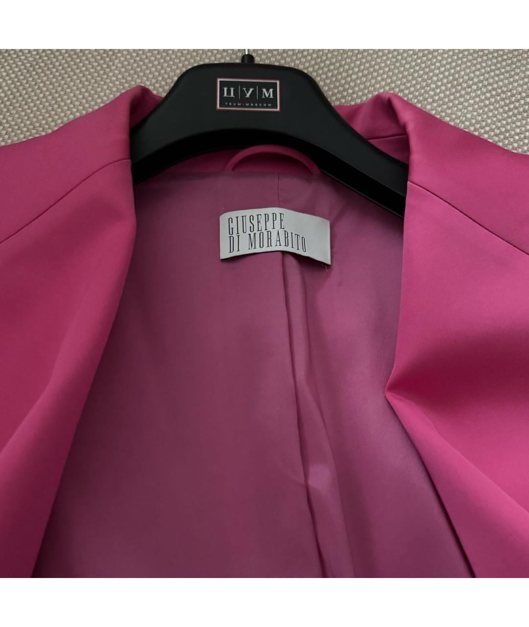 GIUSEPPE DI MORABITO Фуксия вискозный жакет/пиджак, фото 3