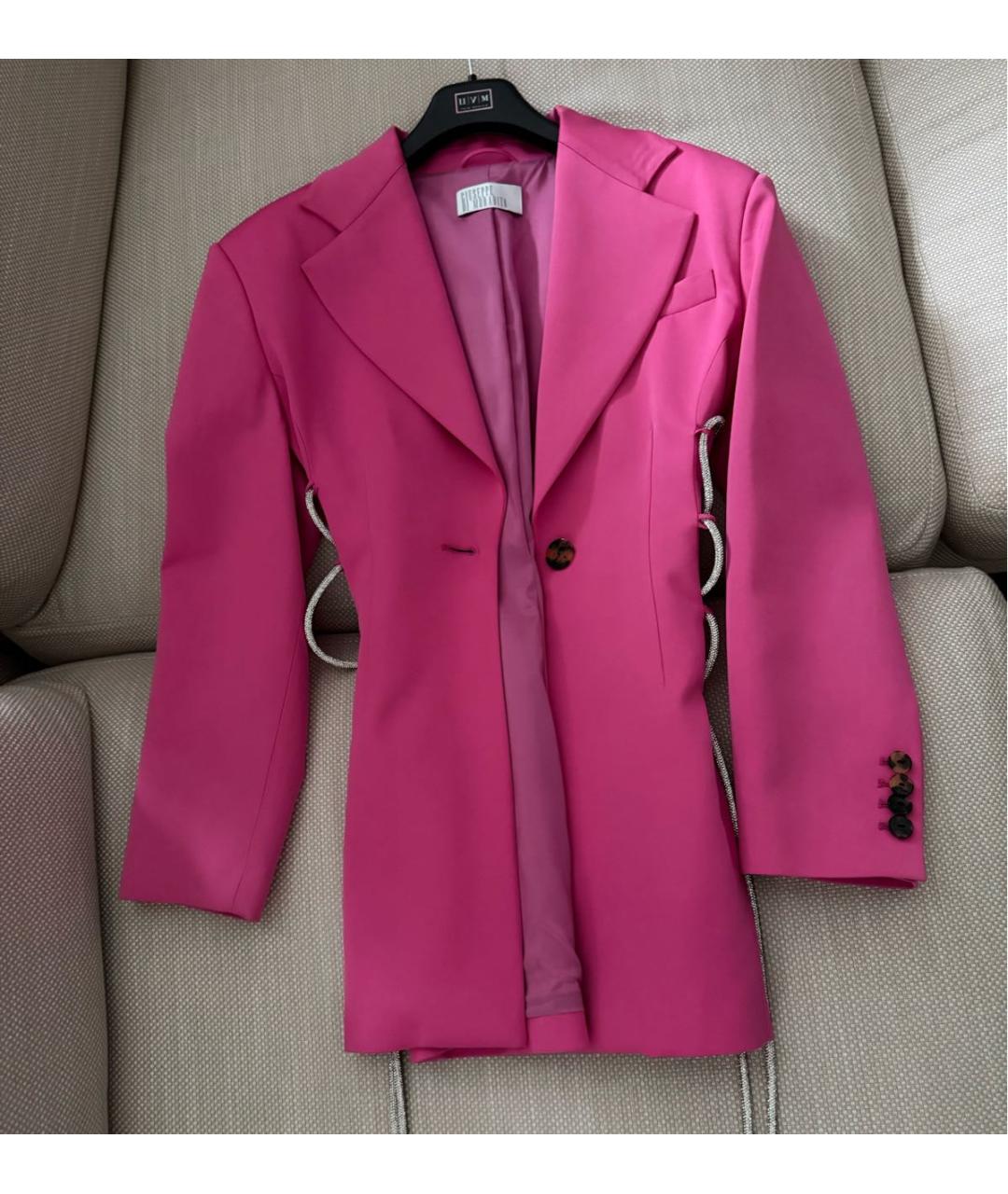 GIUSEPPE DI MORABITO Фуксия вискозный жакет/пиджак, фото 9