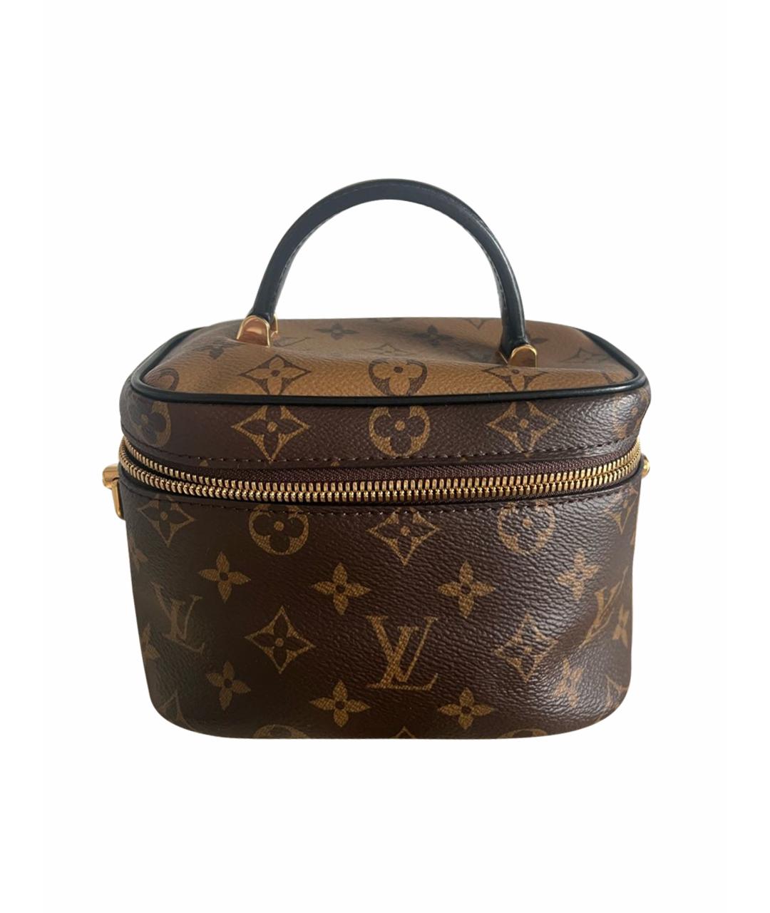 LOUIS VUITTON Коричневая кожаная сумка через плечо, фото 1