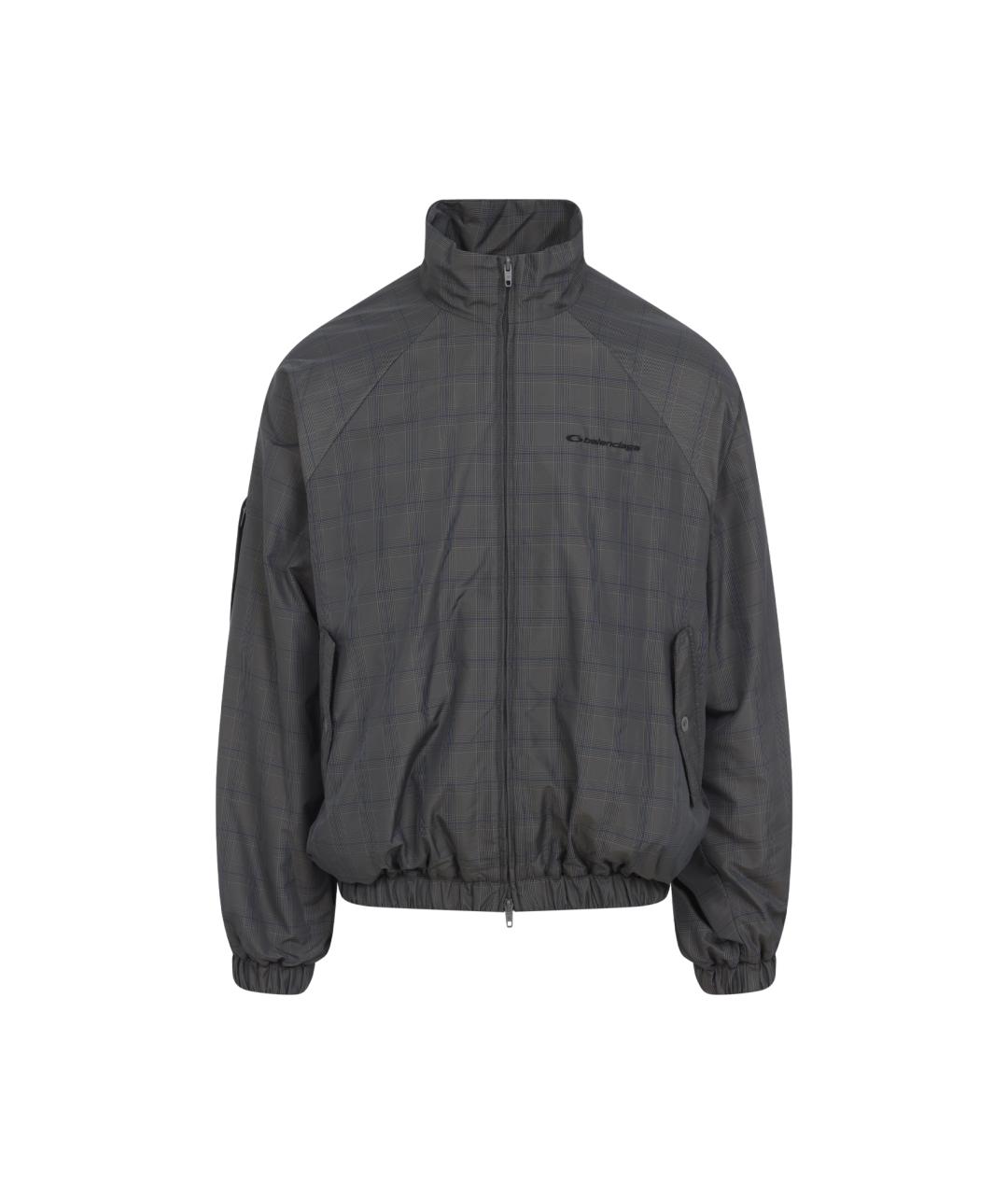 BALENCIAGA Антрацитовая полиэстеровая куртка, фото 1