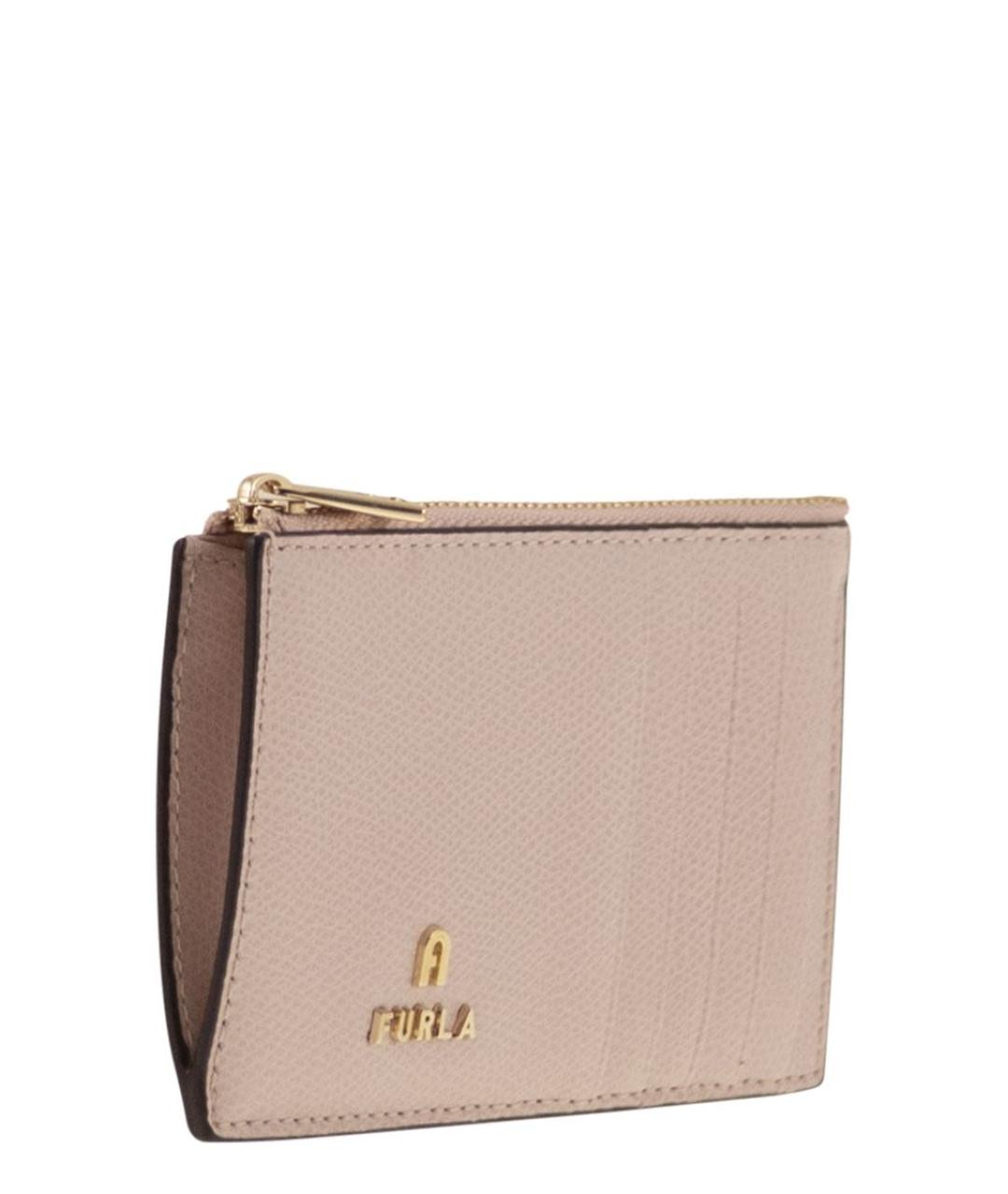 FURLA Розовый кожаный кардхолдер, фото 3