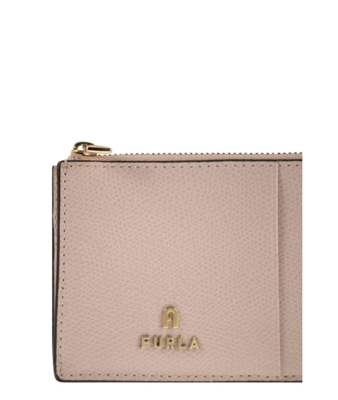 FURLA Розовый кожаный кардхолдер, фото 4