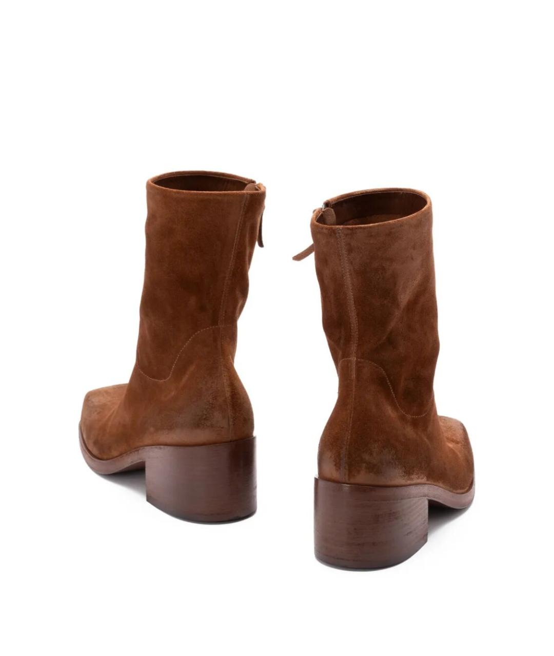 MARSELL Коричневые замшевые ботинки, фото 5