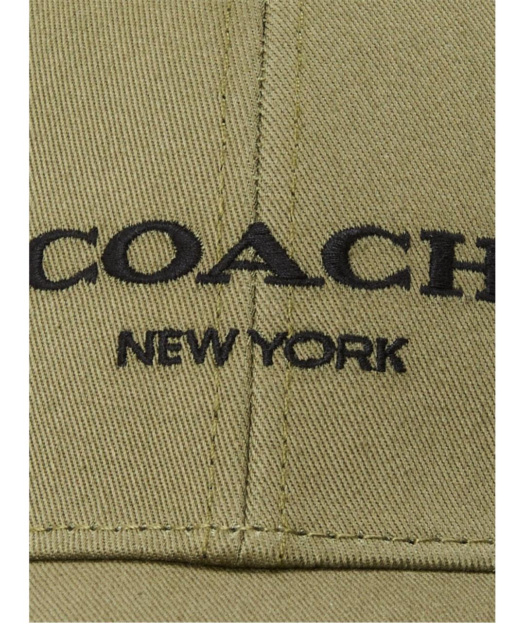 COACH Зеленая хлопковая кепка, фото 3