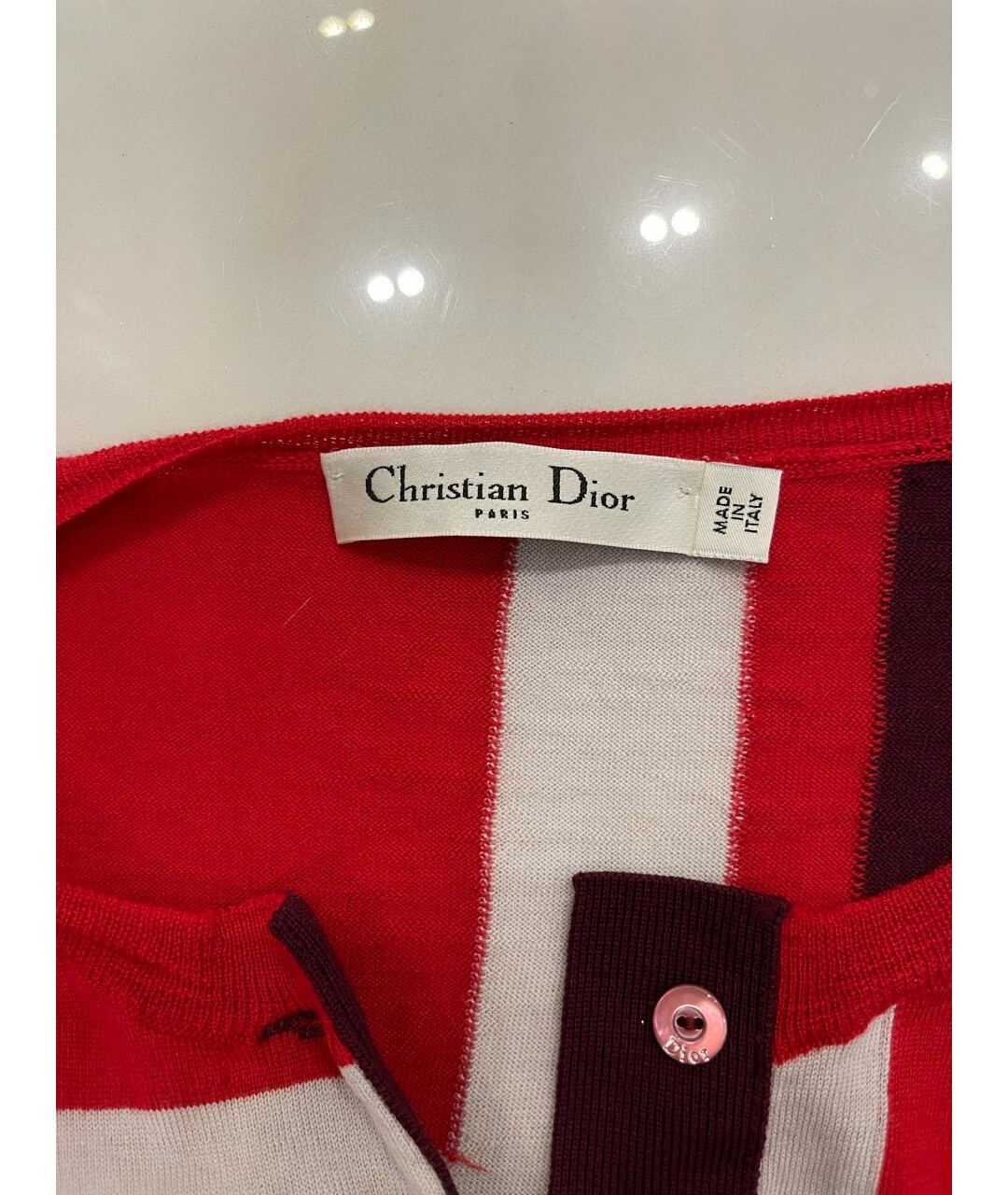 CHRISTIAN DIOR PRE-OWNED Красный кашемировый кардиган, фото 3