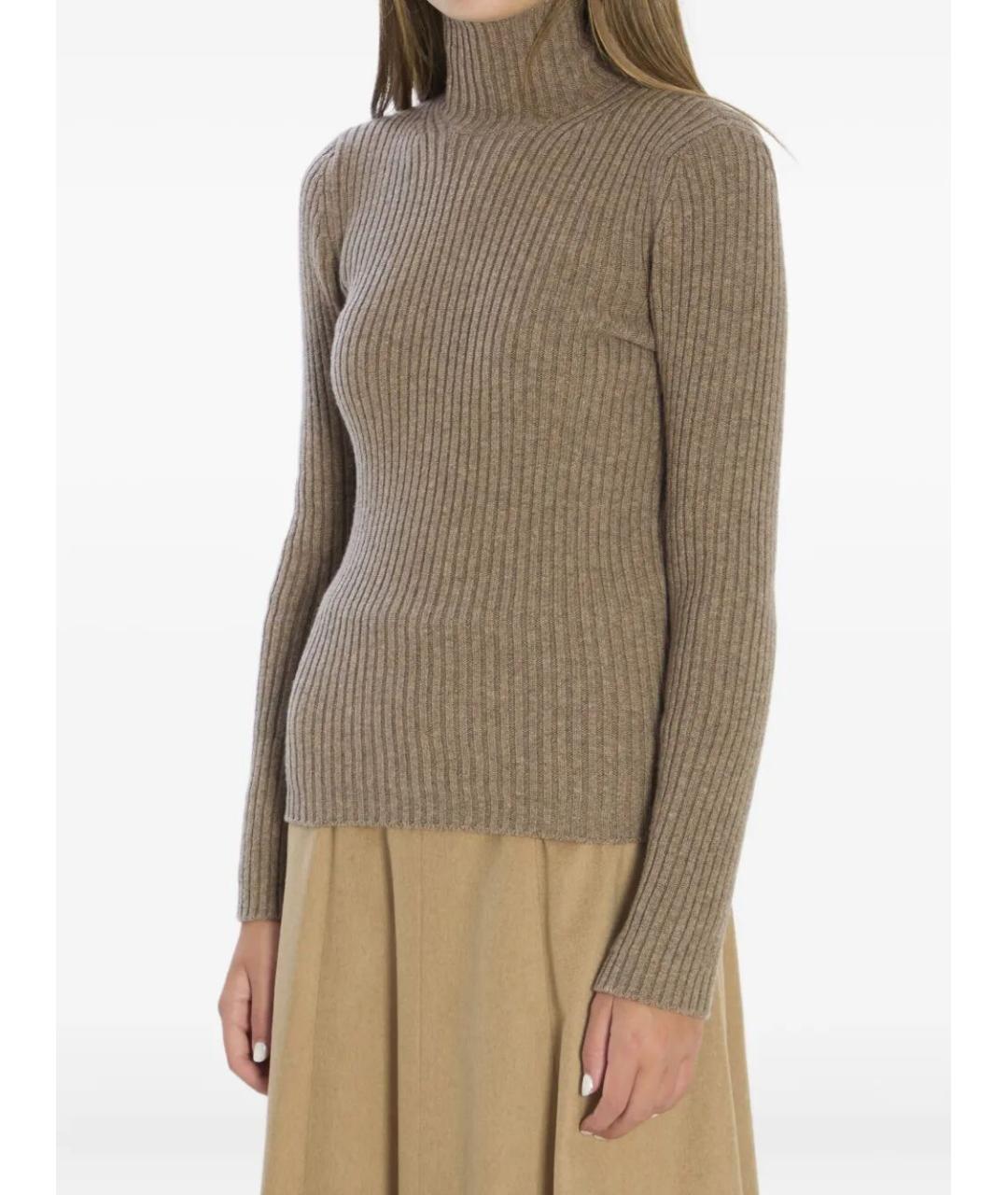 MAX MARA Бежевый кашемировый джемпер / свитер, фото 4