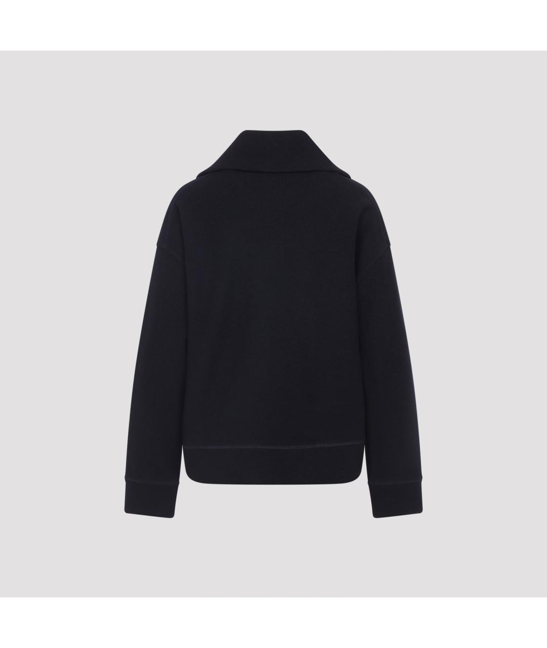 JIL SANDER Темно-синий шерстяной джемпер / свитер, фото 2