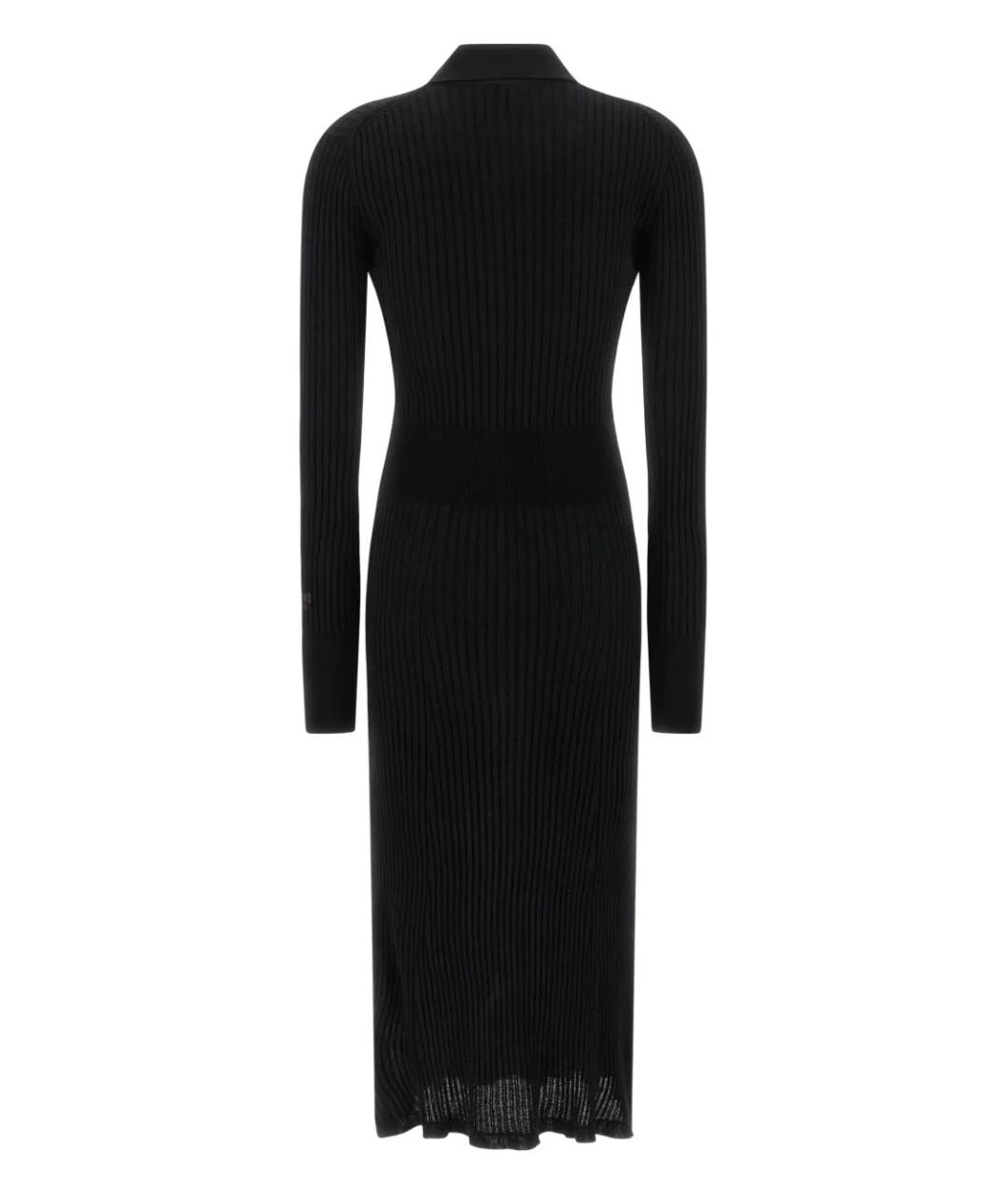 FENDI Черное шерстяное повседневное платье, фото 2