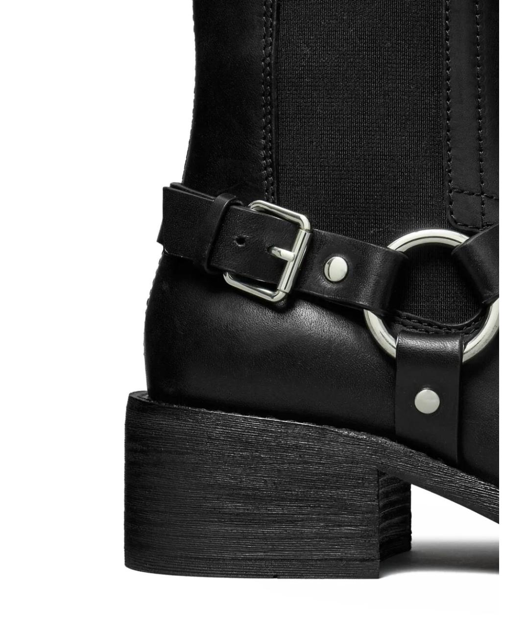 TORY BURCH Черные кожаные ботинки, фото 3