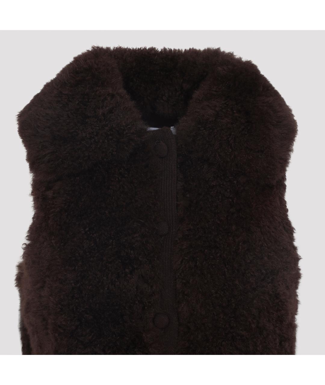 YVES SALOMON Коричневый жилет, фото 4