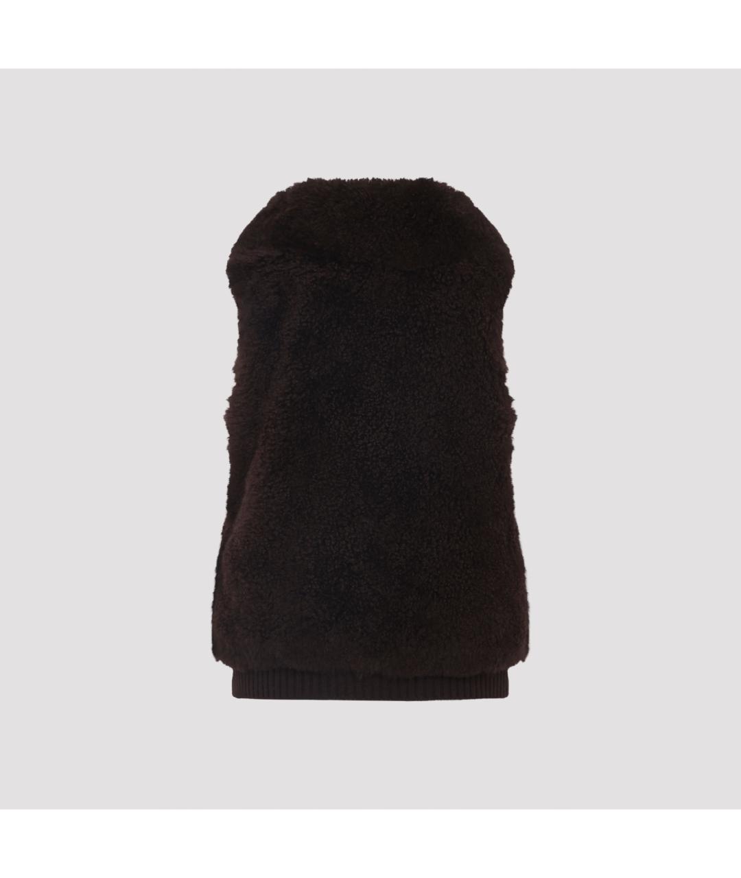 YVES SALOMON Коричневый жилет, фото 2